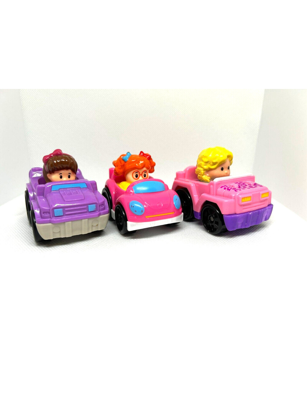 Little People Figures in Cars Vehicles - Lot of 3